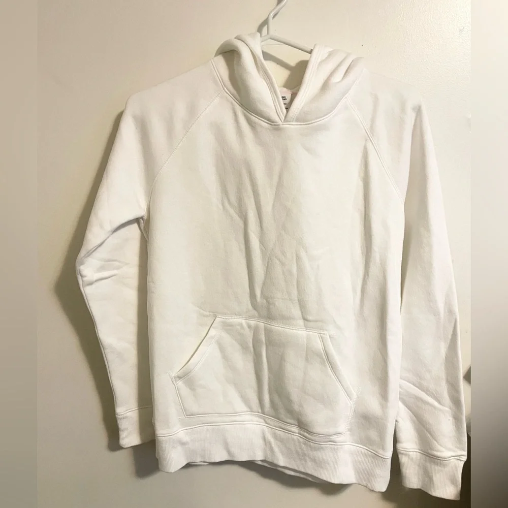 Sz XXL (14-16) Girls' Pullover Hoodie Sweatshirt for Cozy Comfort white new - Picture 7 of 8